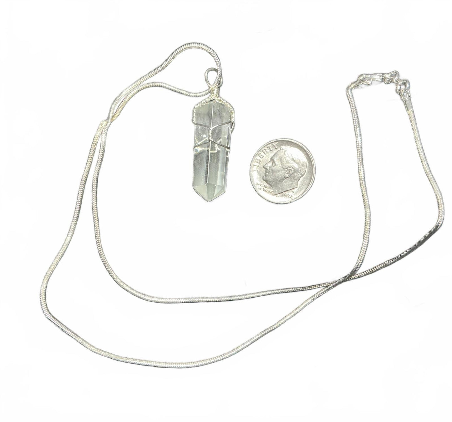 X Glide Quartz Crystal Necklace