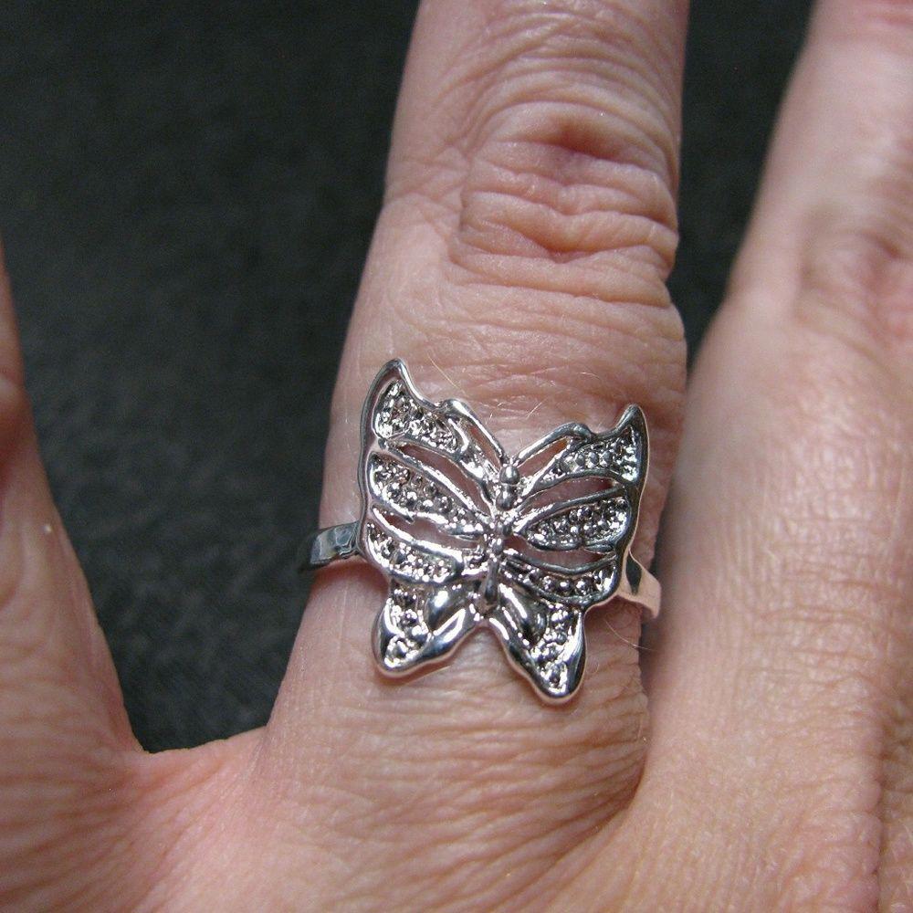 Wing Magic Ring 8 butterfly sterling silver