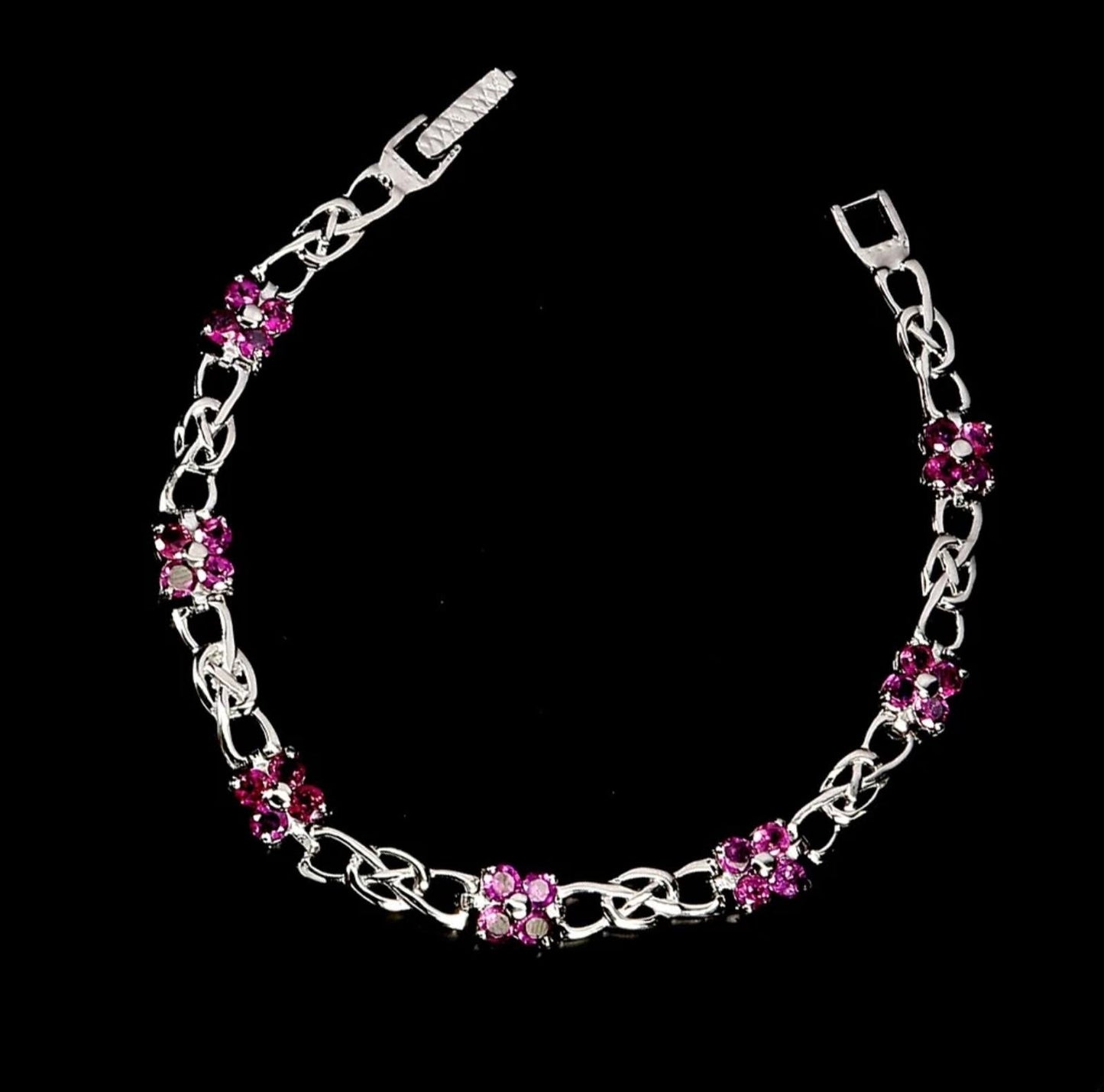 ^ Raspberry Rhodolite Bracelet