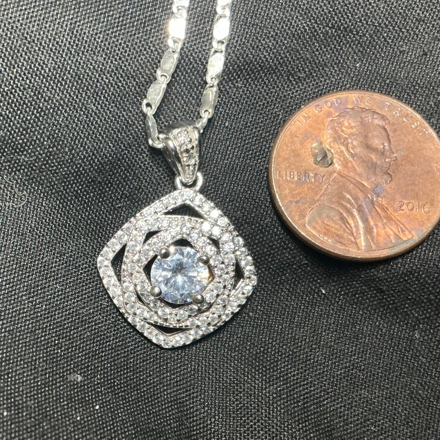 $ Caged Sapphire Necklace