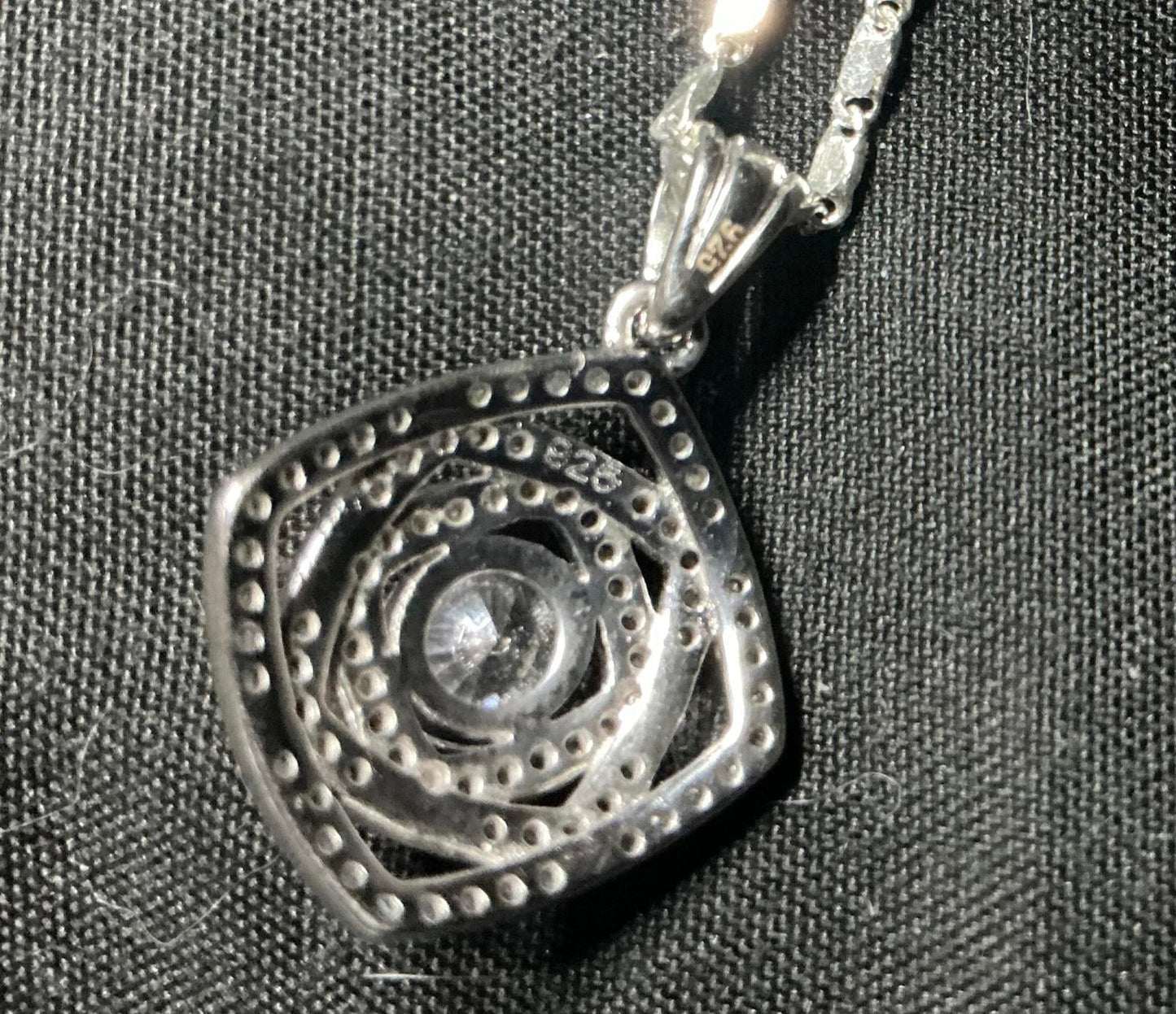 $ Caged Sapphire Necklace