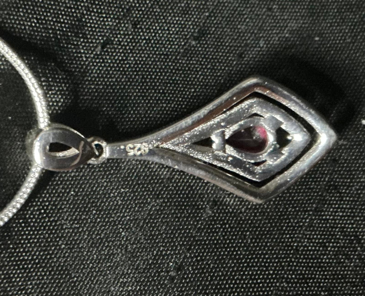 X One Carat Ruby Necklace