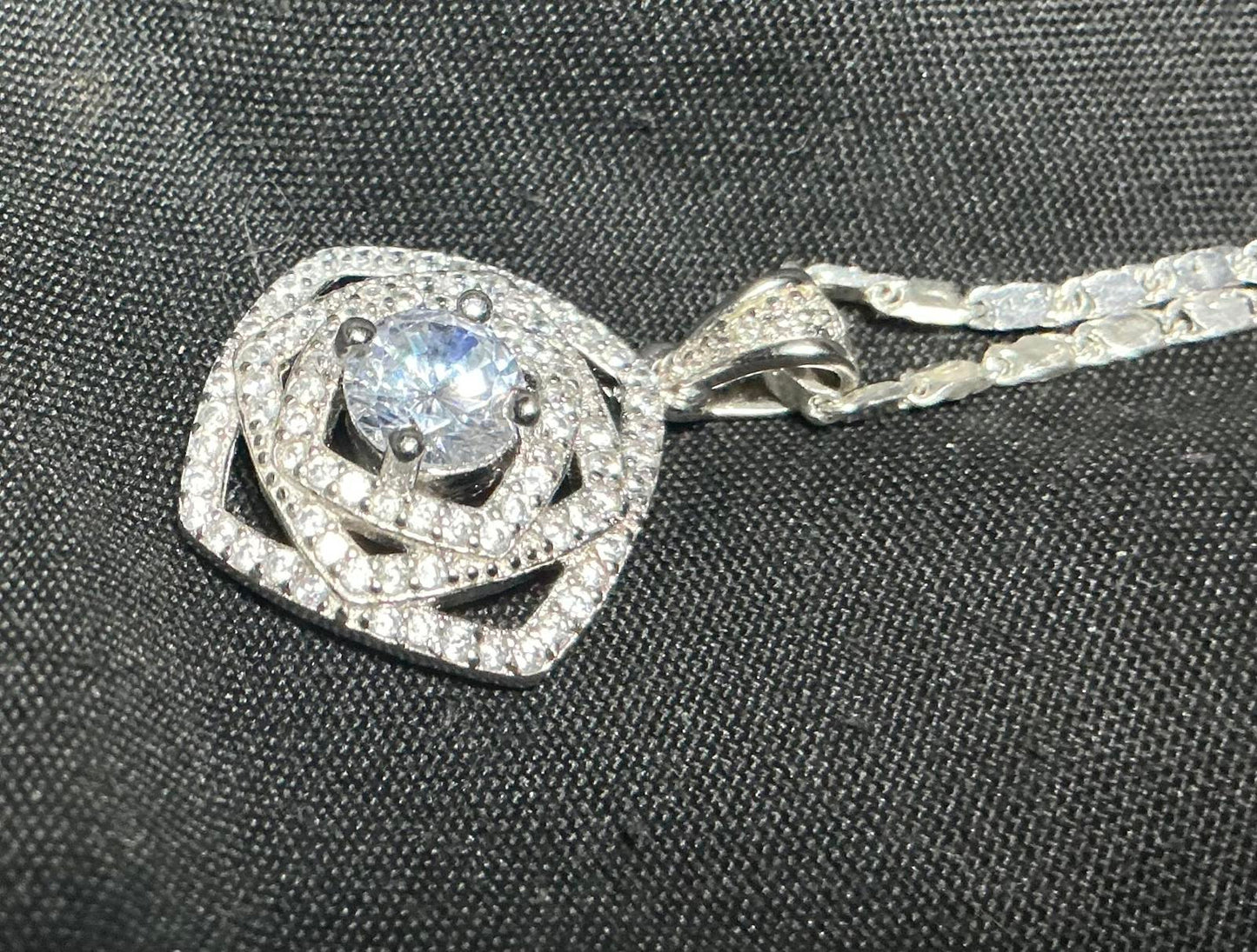 $ Caged Sapphire Necklace