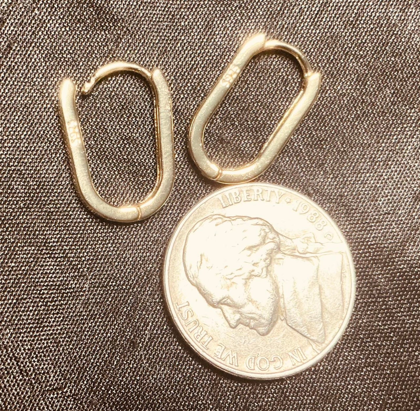 X Hinged Hoop Earrings