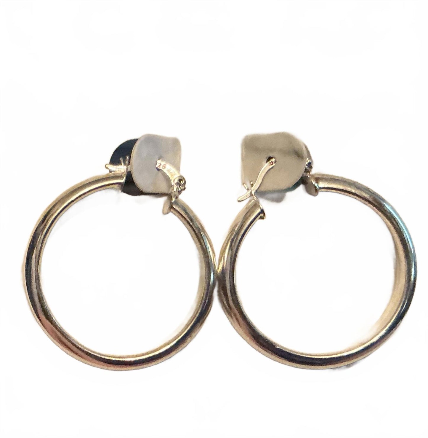 % Flat Hoops Earrings