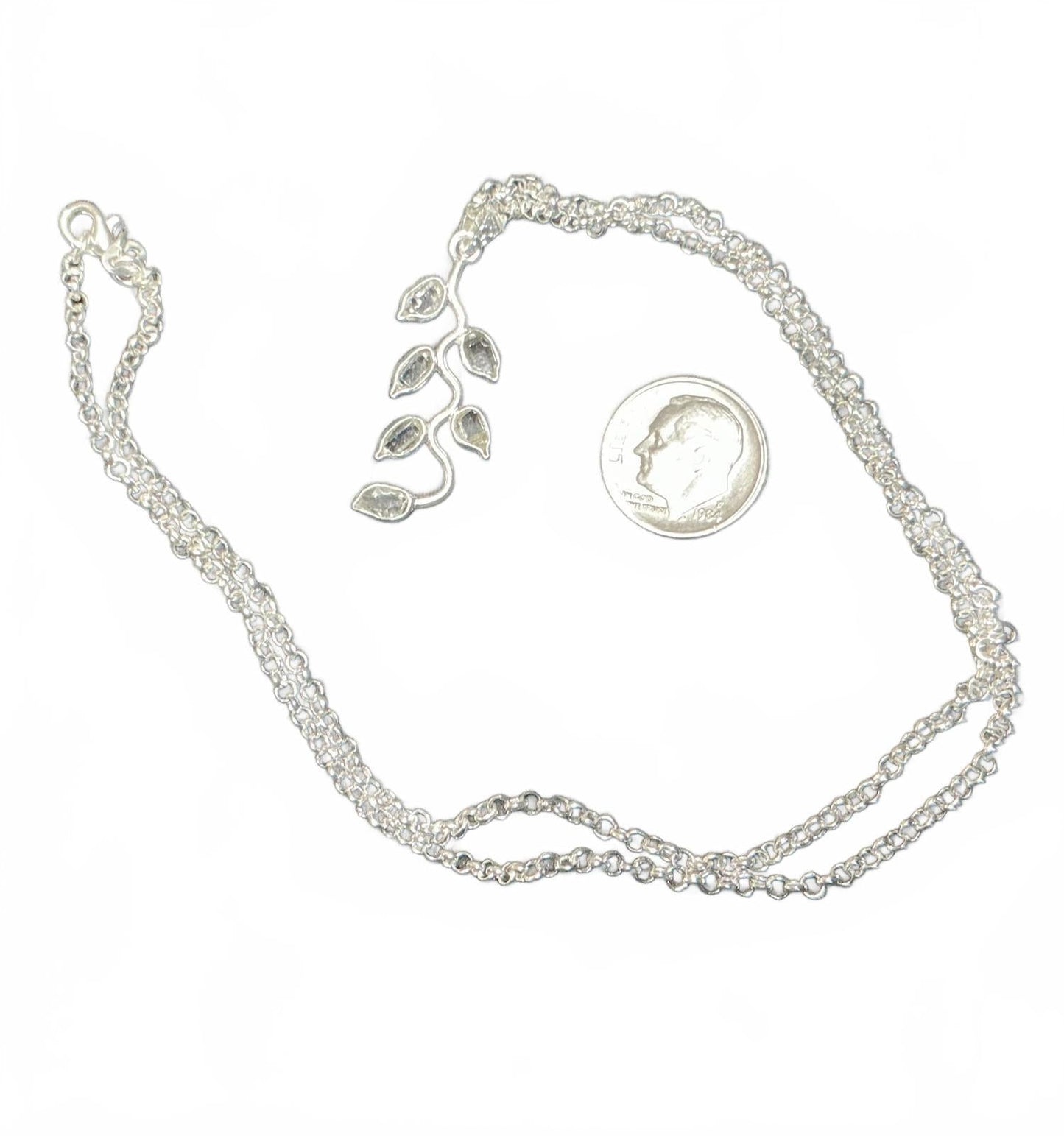 X Leaf Pendant Necklace