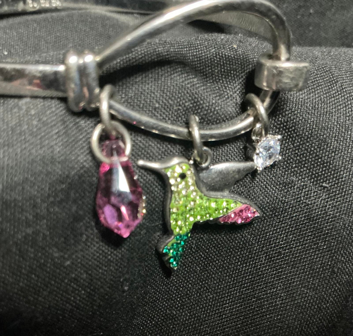 X Hummingbird Charm Cuff