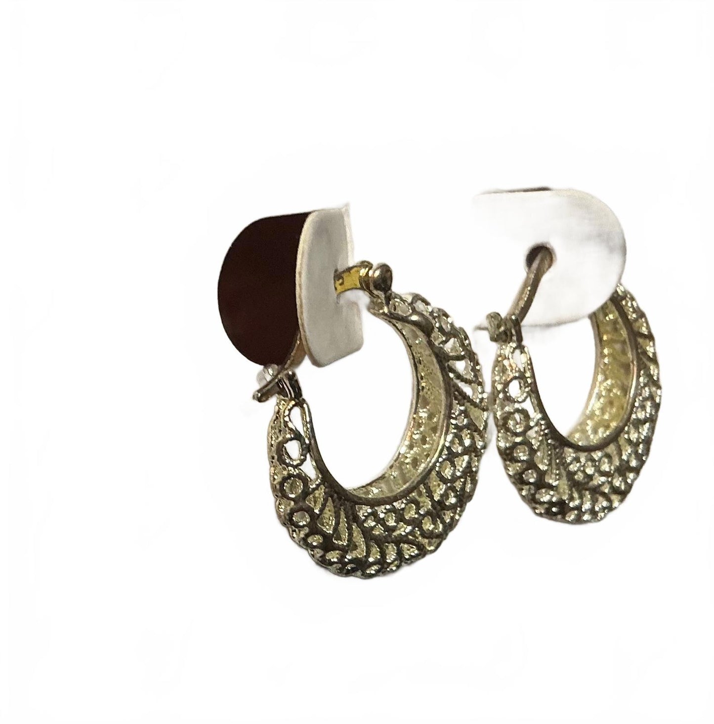 $ Filagree Hoop Earrings