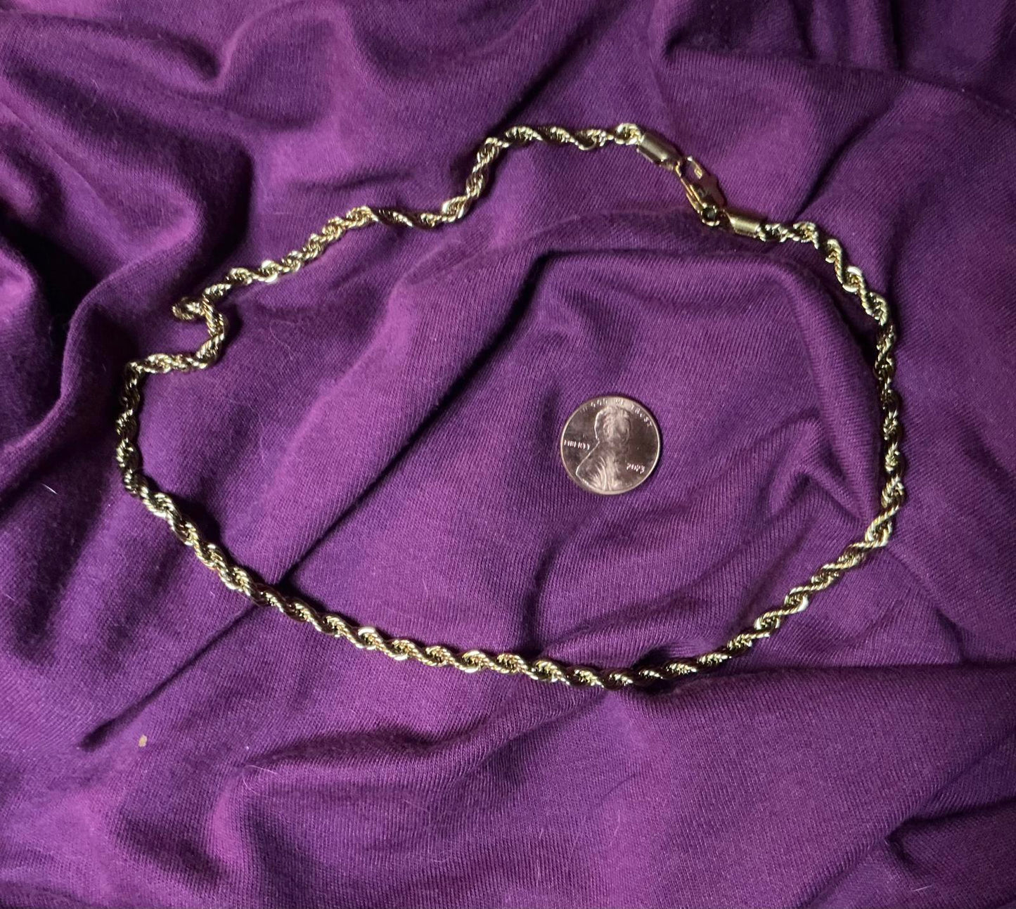 % Filled Gold Twisted Necklace