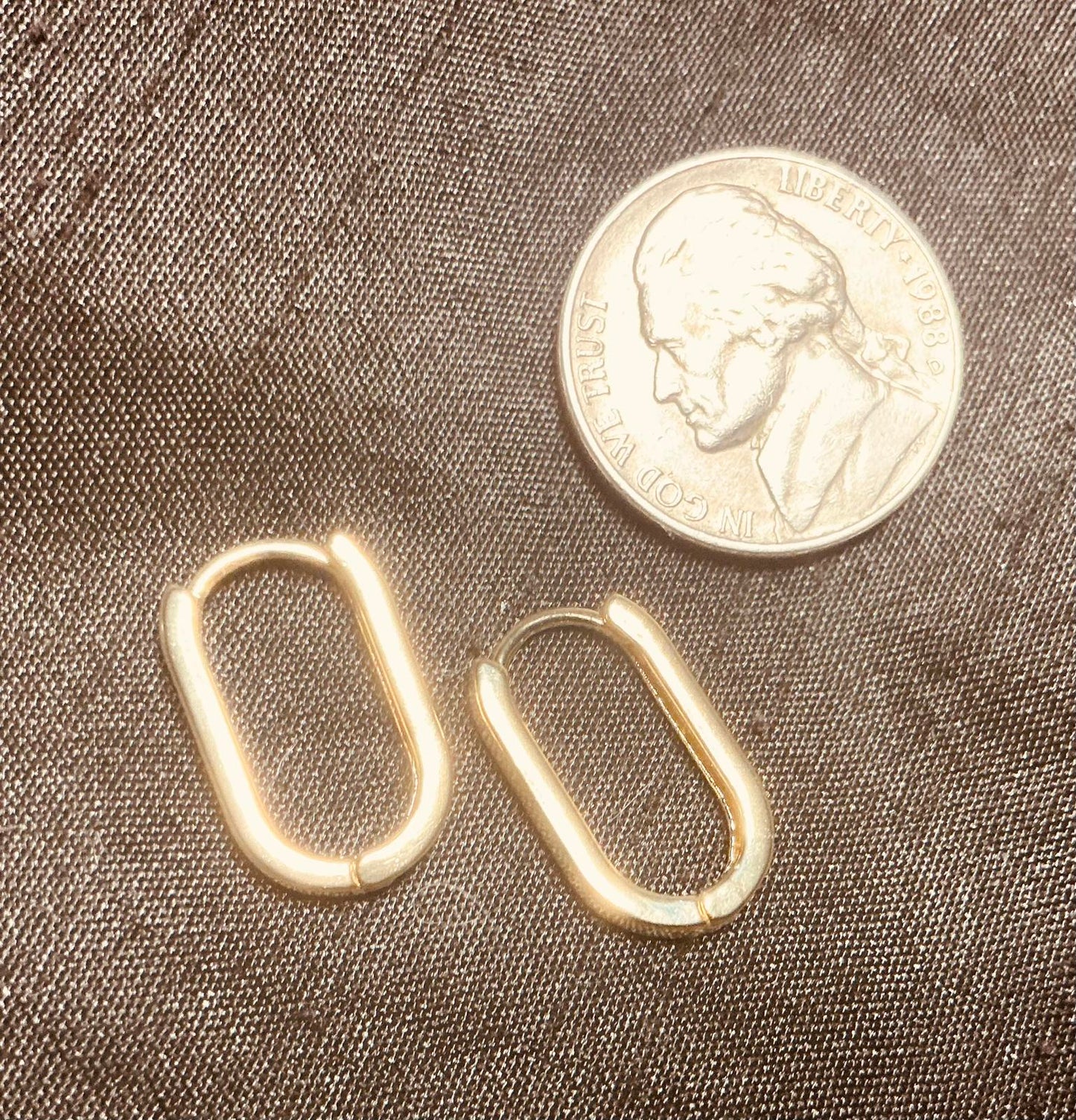 X Hinged Hoop Earrings