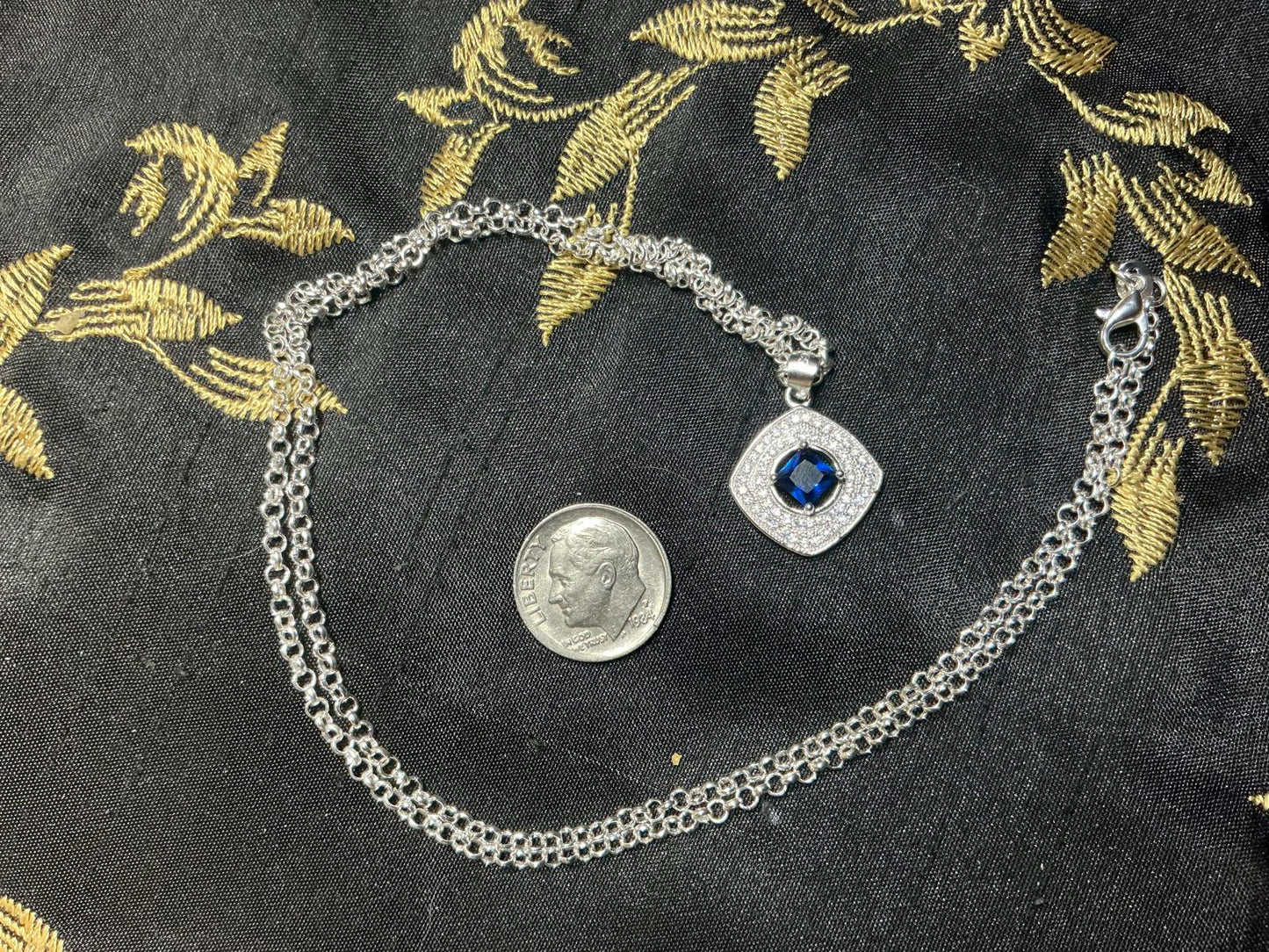 X Blue Necklace
