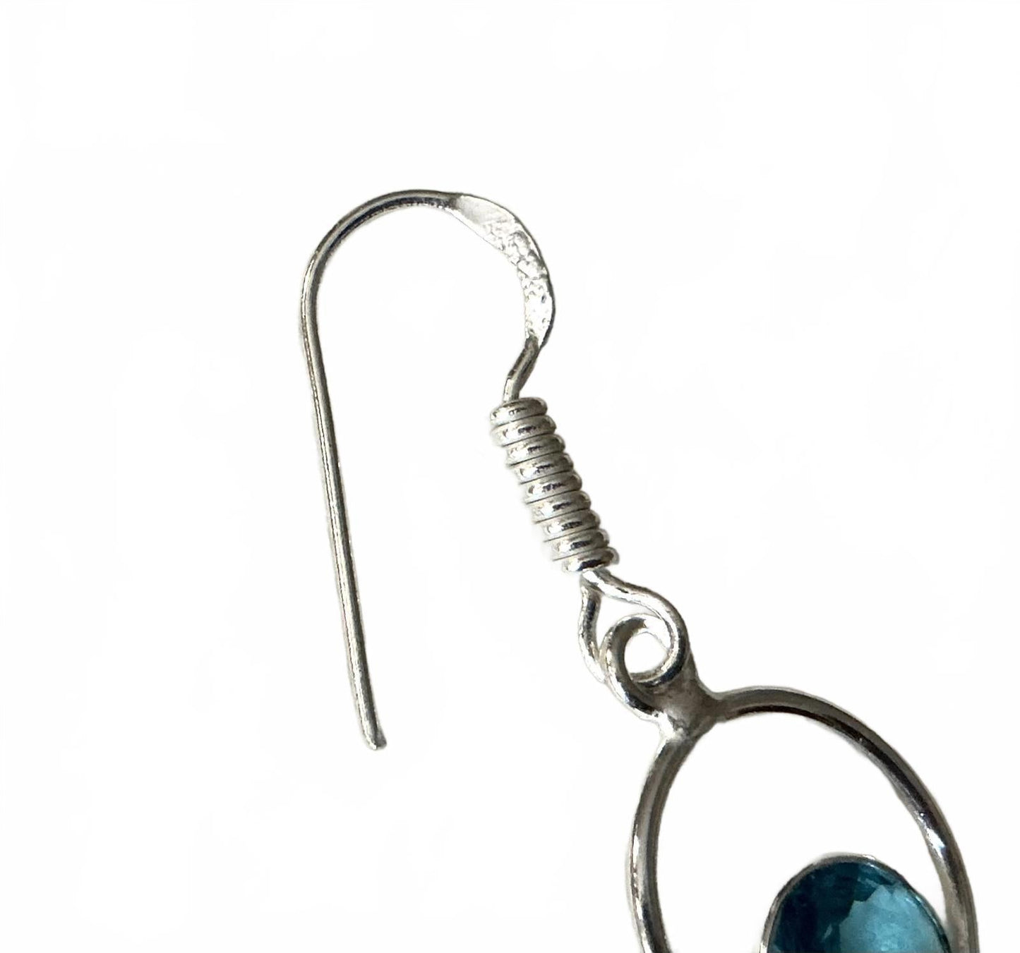 ! Stunning Blue Drop Earrings sterling