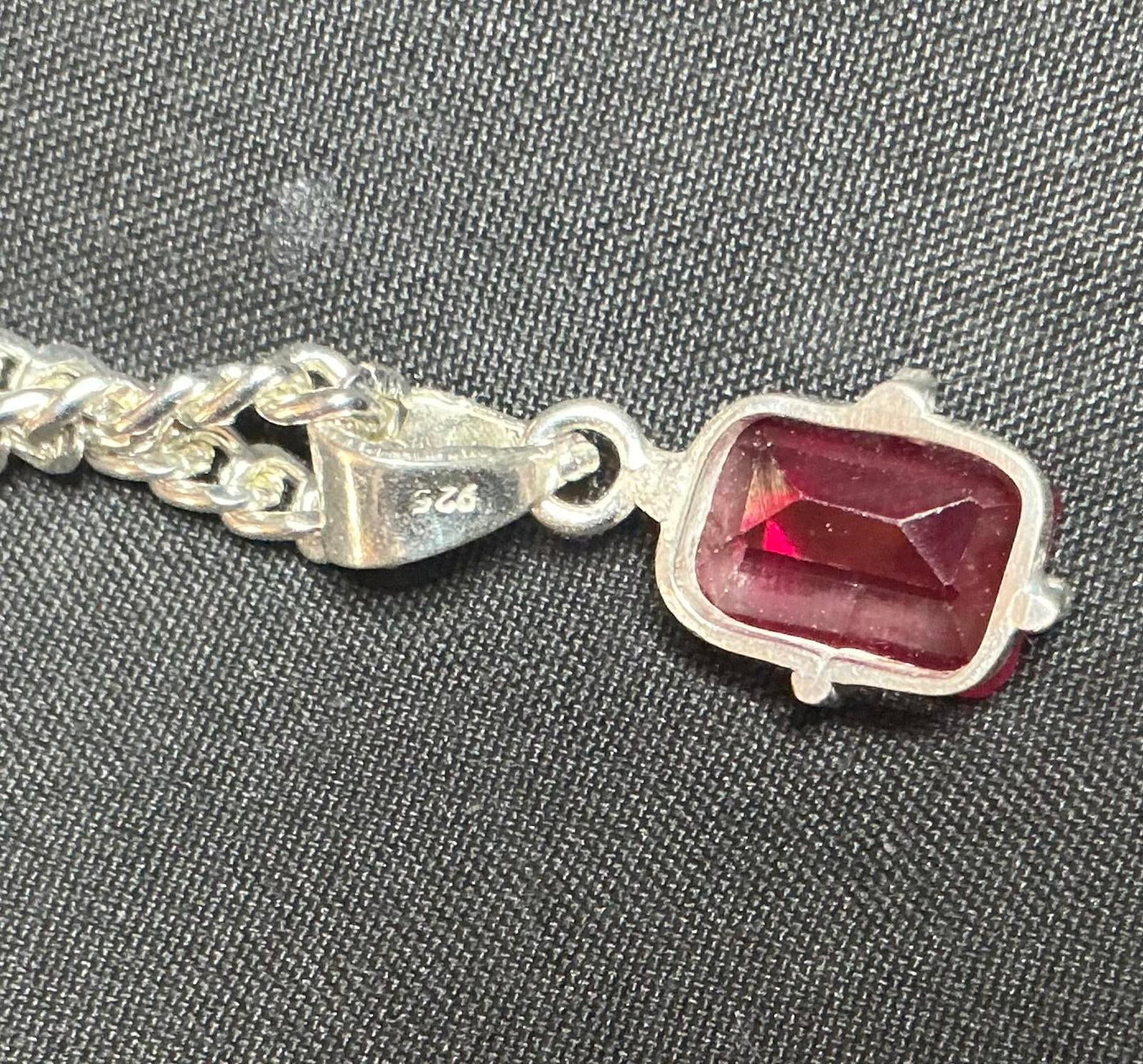 $ Fire Red Sapphire Necklace