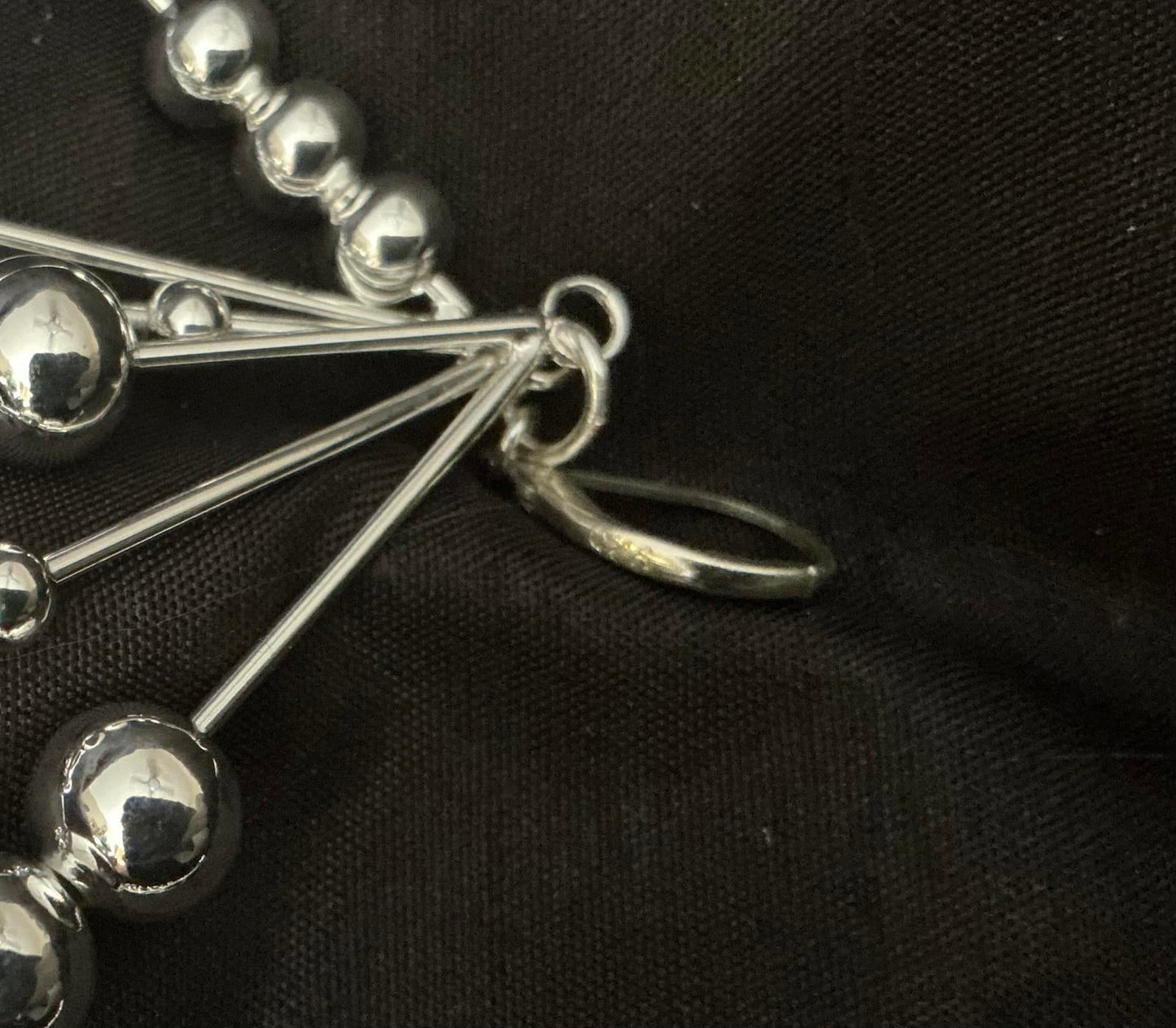 '= Beaded Dangle Earrings sterling