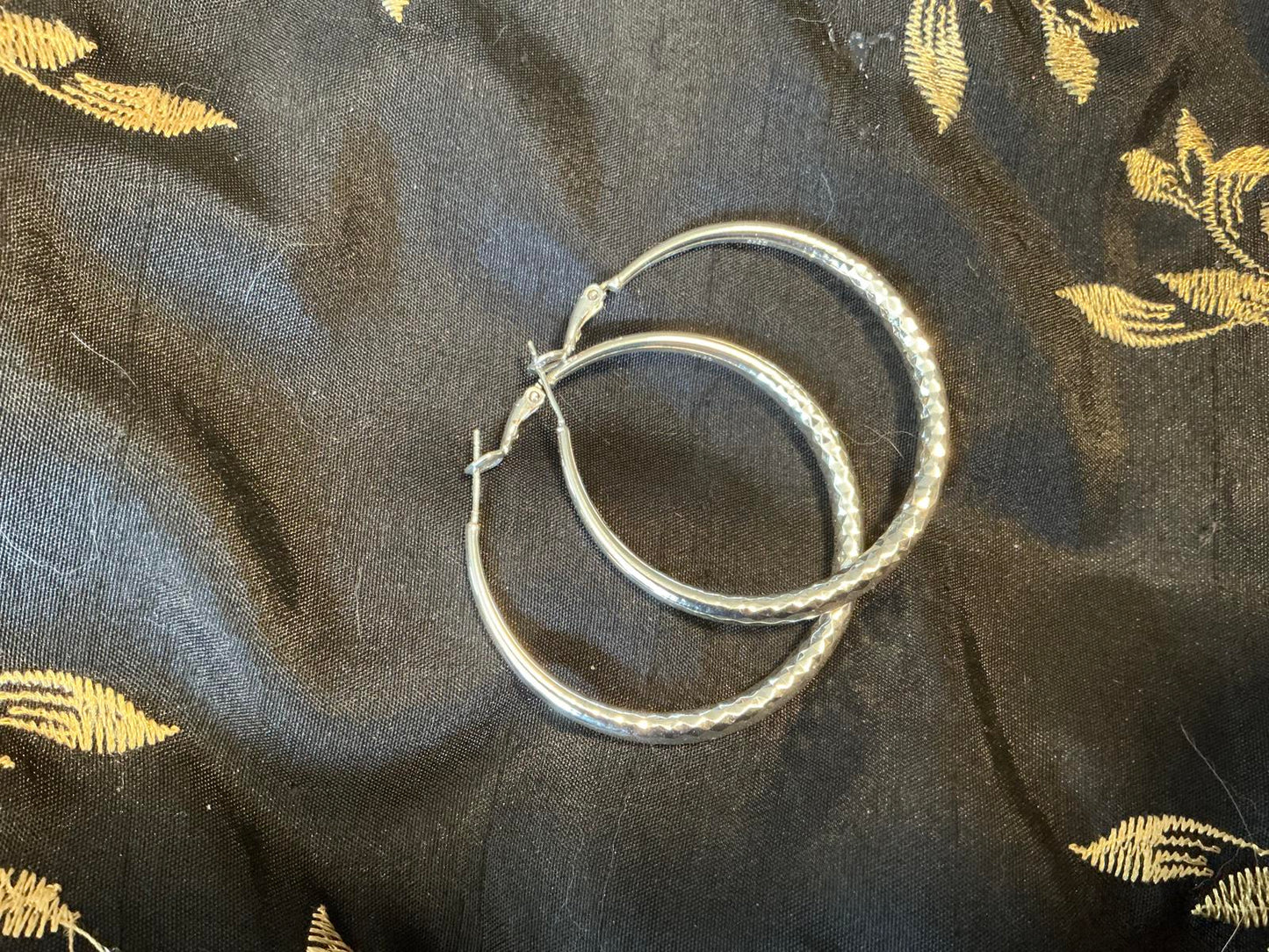 * Beautiful Sterling Hoop Earrings