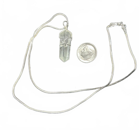 X Glide Quartz Crystal Necklace