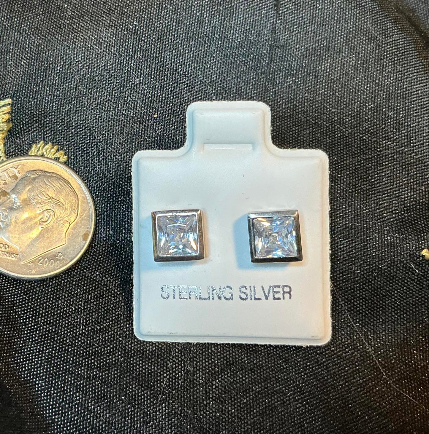# Square Stud Earrings sterling