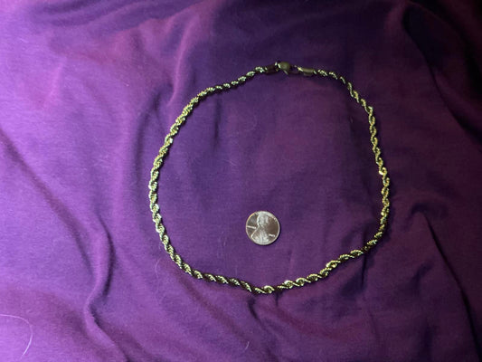 % Filled Gold Twisted Necklace