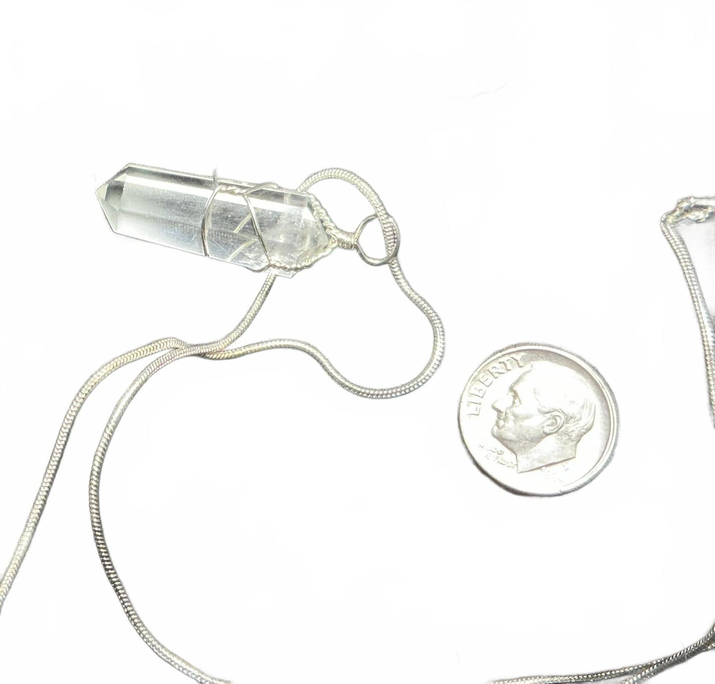 X Glide Quartz Crystal Necklace