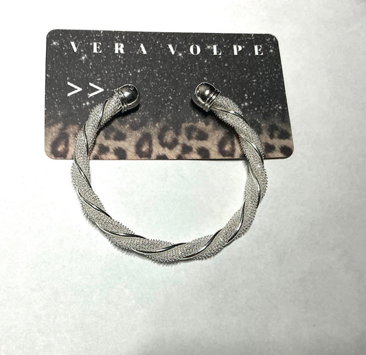 X Twisted Filled Bracelet