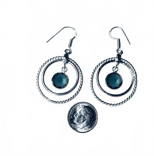 # Spinal Blue O Earrings sterling