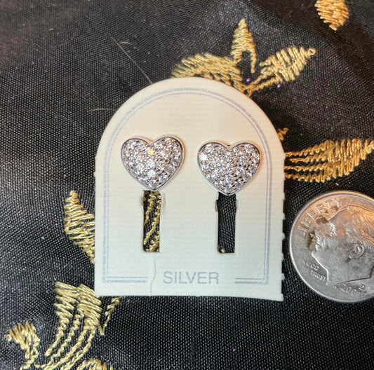 # Stunning Silver Heart Earrings sterling silver