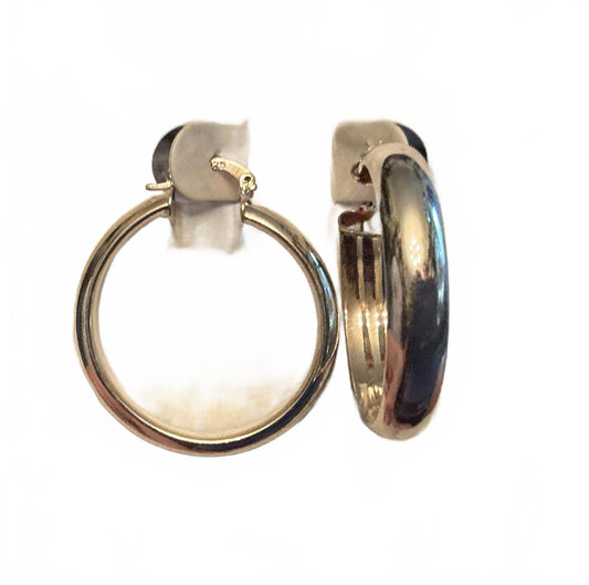 % Flat Hoops Earrings