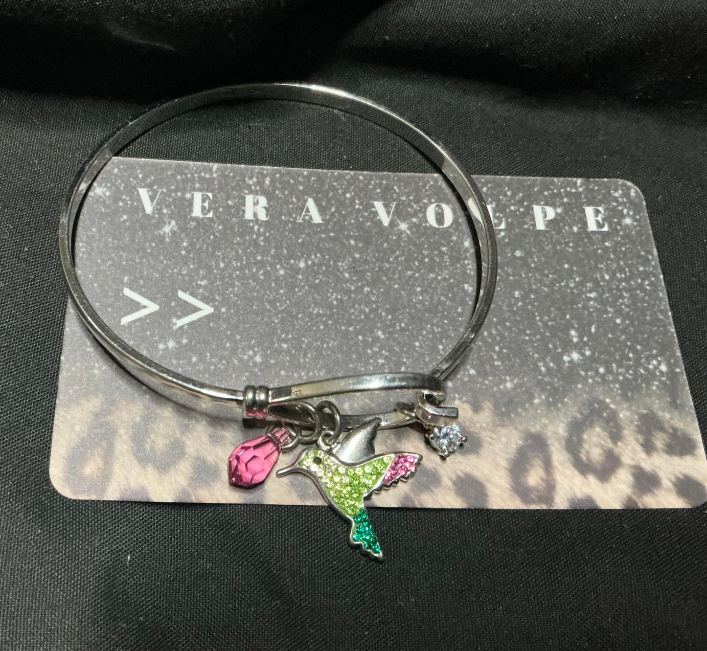 X Hummingbird Charm Cuff