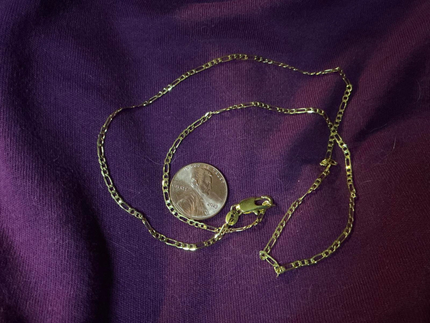 % Thin GF Chain Necklace