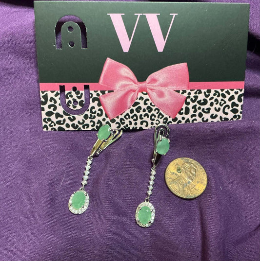 ^ Elegant Emerald Earrings