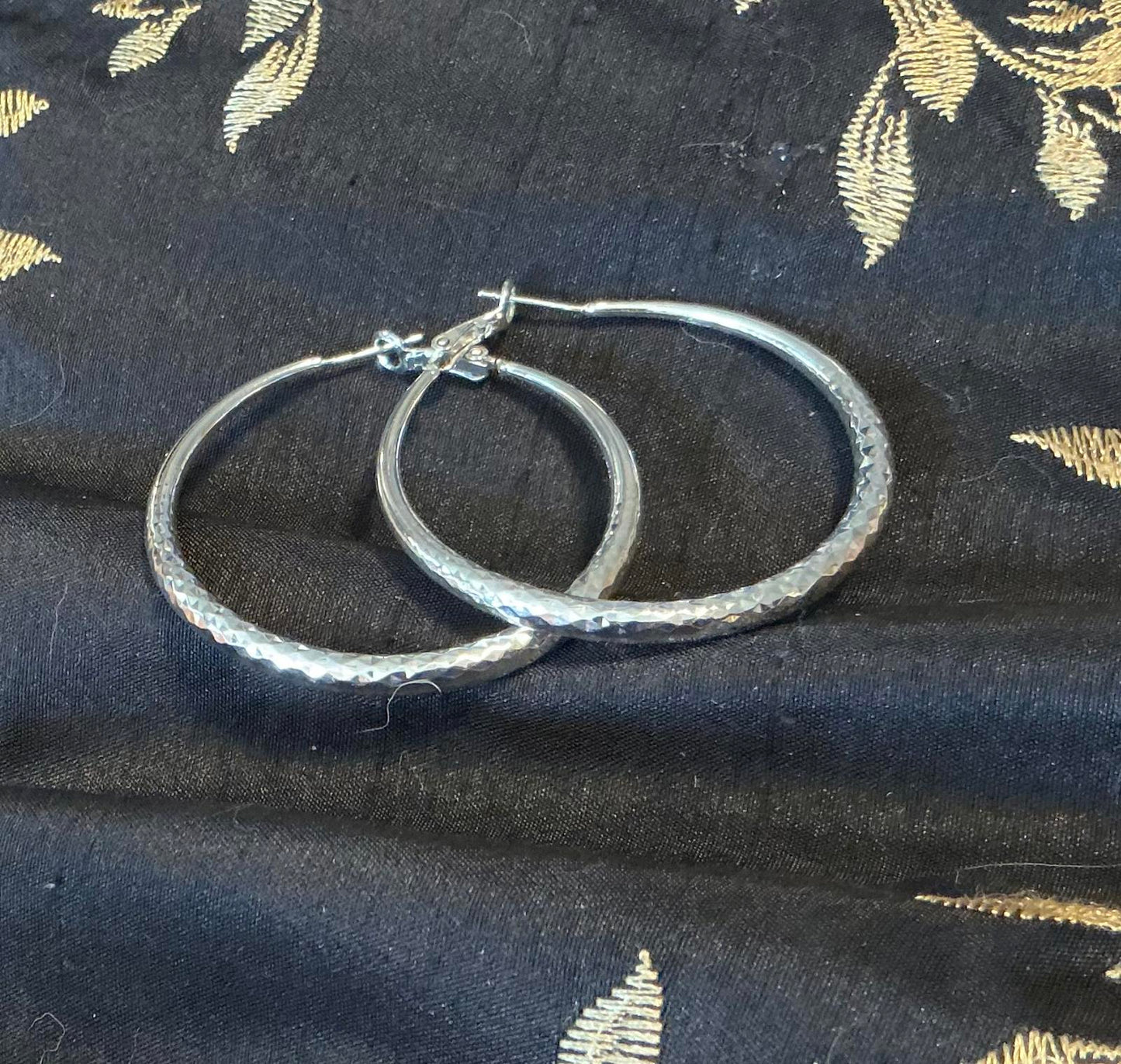 * Beautiful Sterling Hoop Earrings