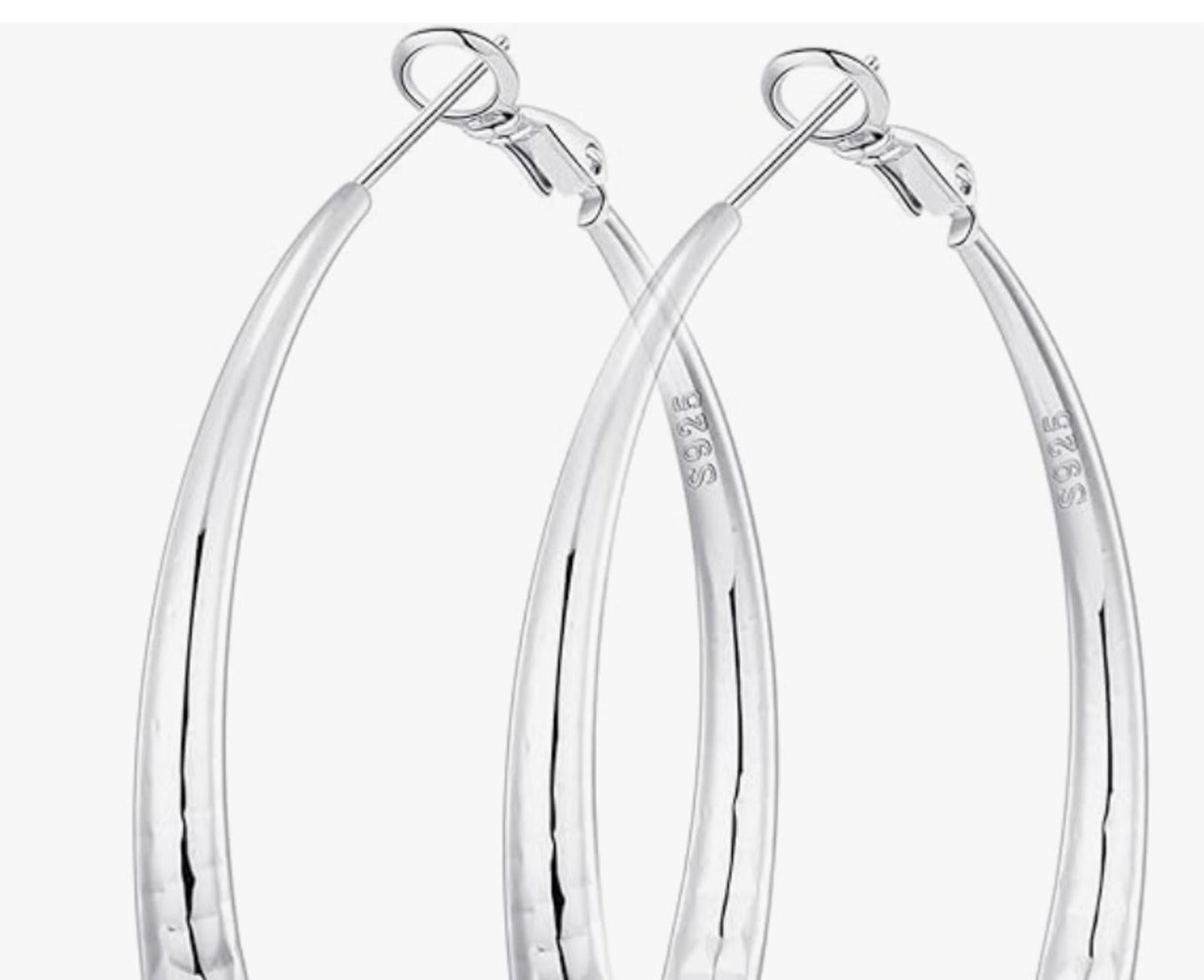 * Beautiful Sterling Hoop Earrings