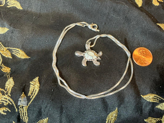 #Charming Turtle Necklace filled