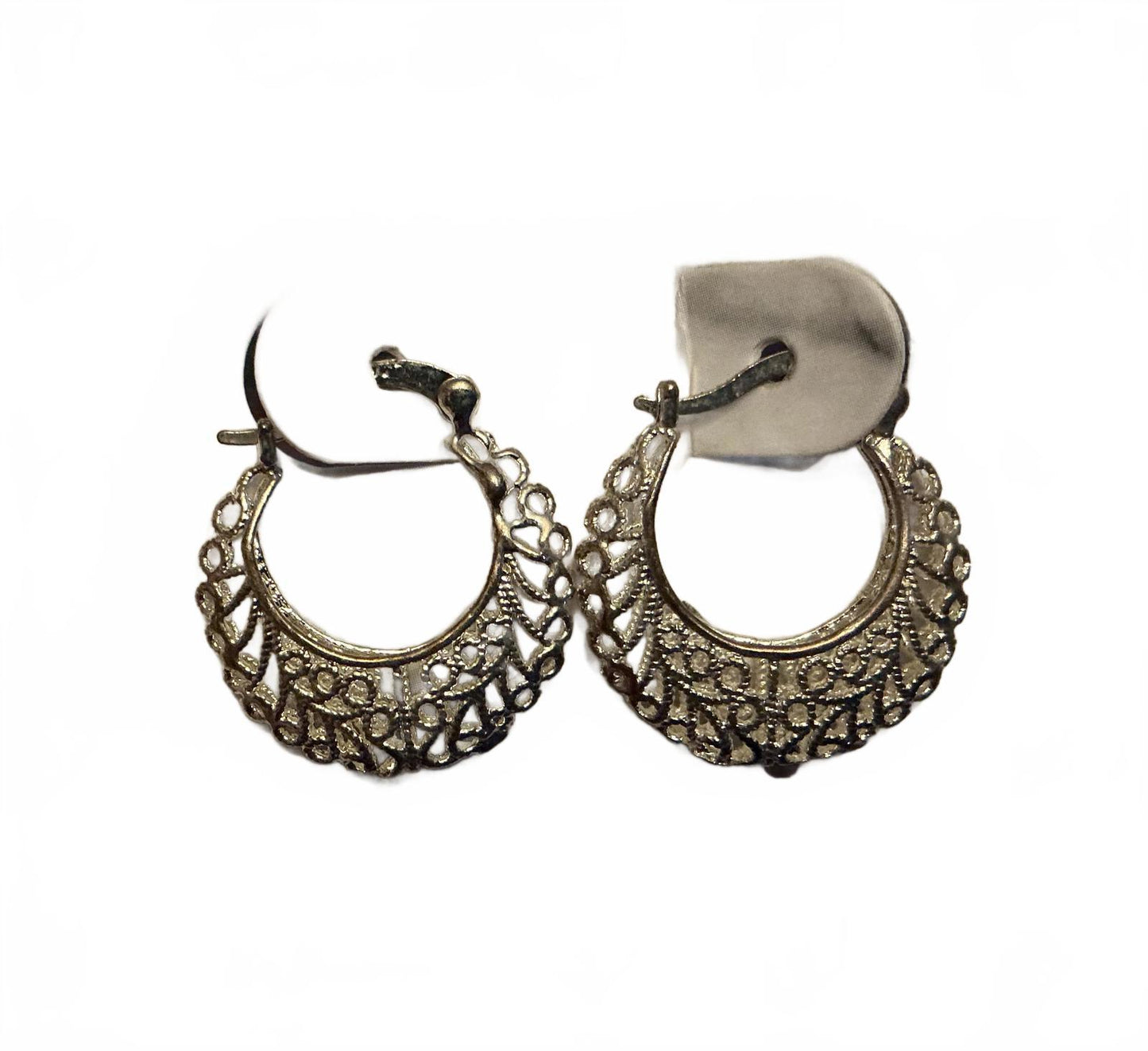 $ Filagree Hoop Earrings