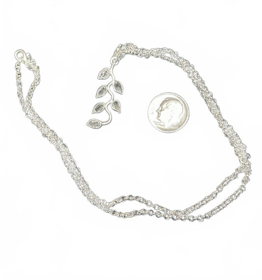 X Leaf Pendant Necklace