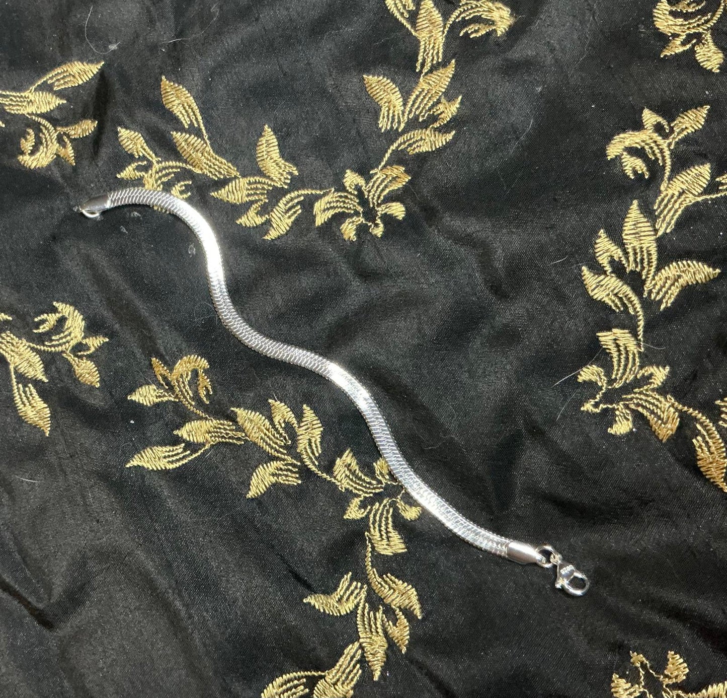 * Sterling Silver Snake Bracelet