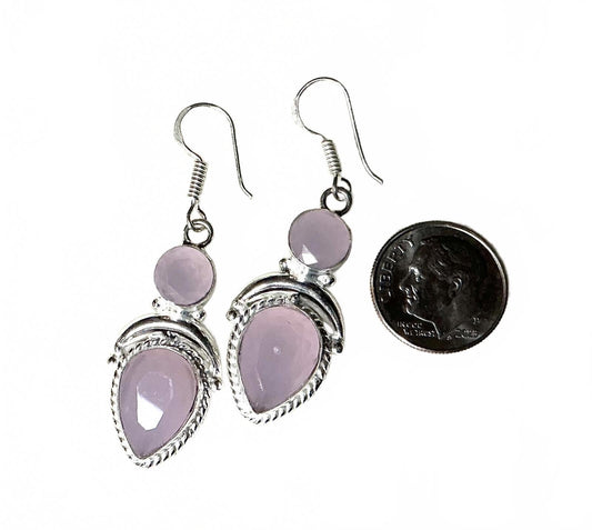 # Luscious Rose Earrings sterling