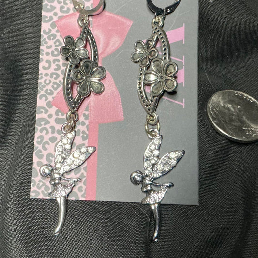 Fairy & Floral Dangle Earrings