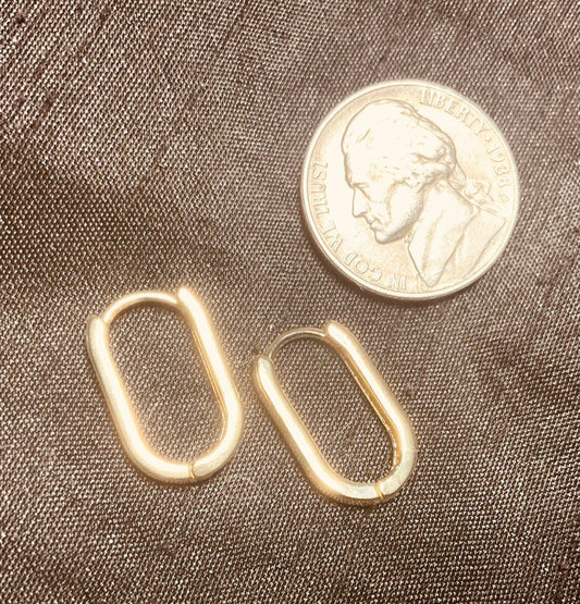 X Hinged Hoop Earrings