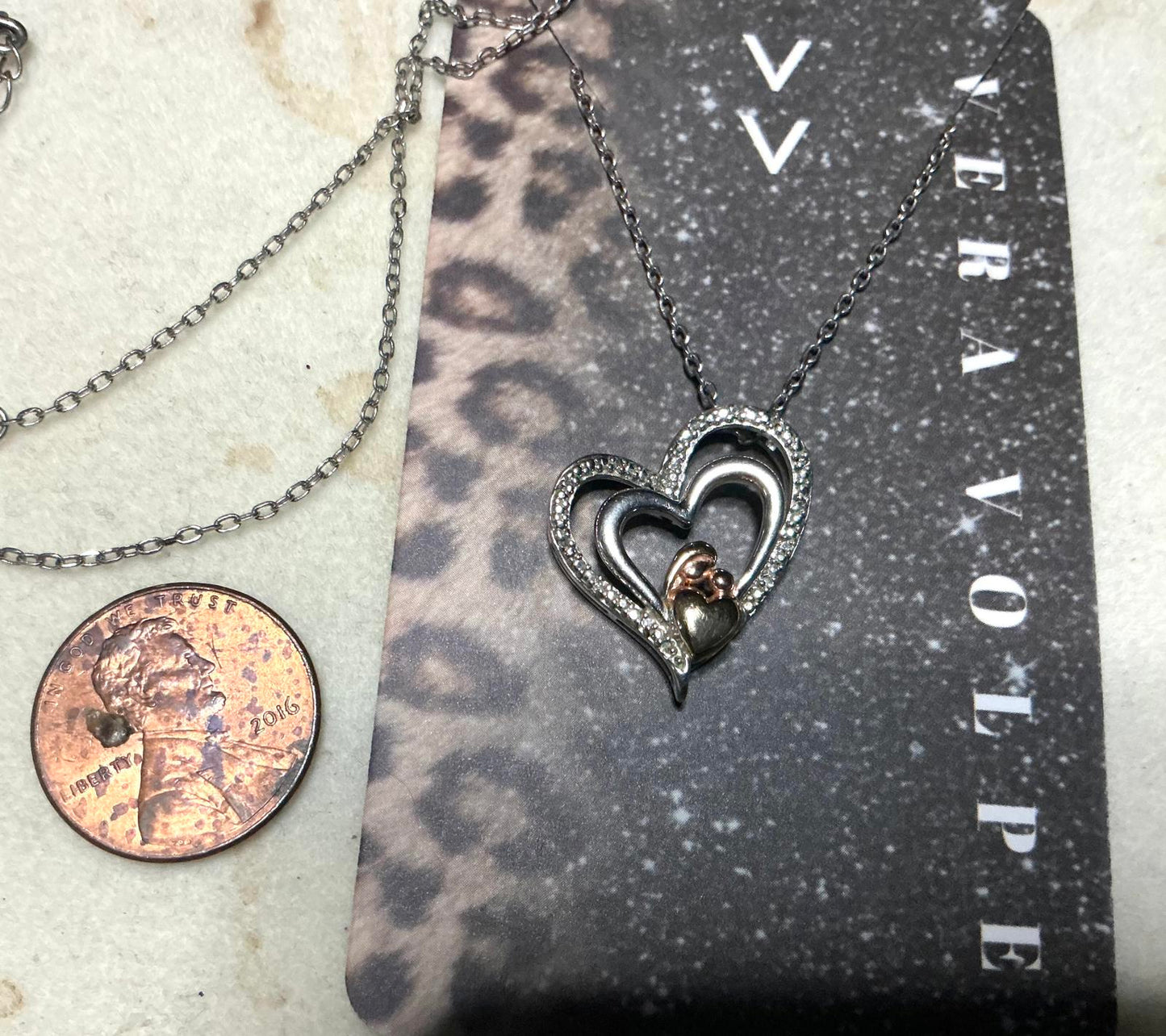 ^ Rose Gold Accent Necklace