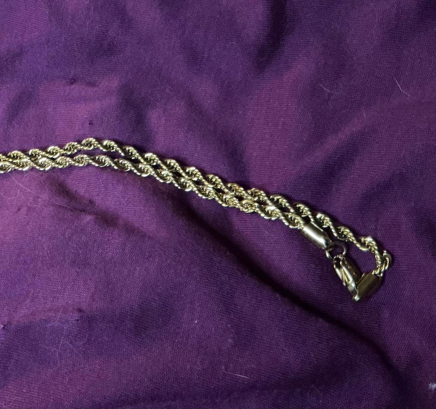 % Twisted Rope Necklace filled