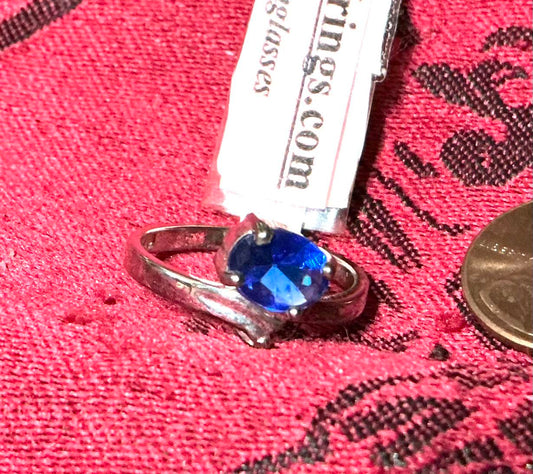 7 Nob Ring silver filled