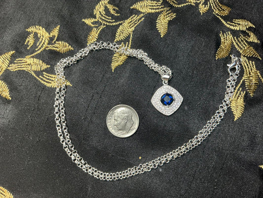 X Blue Necklace