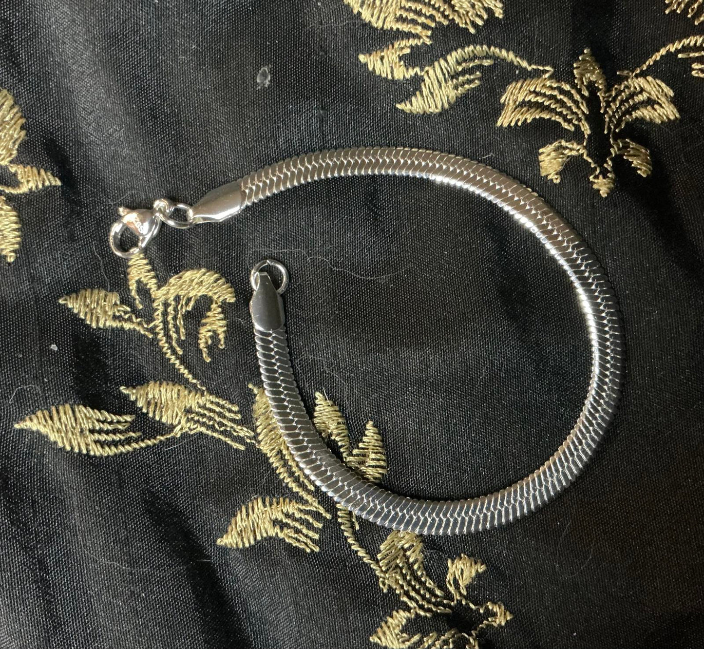 * Sterling Silver Snake Bracelet