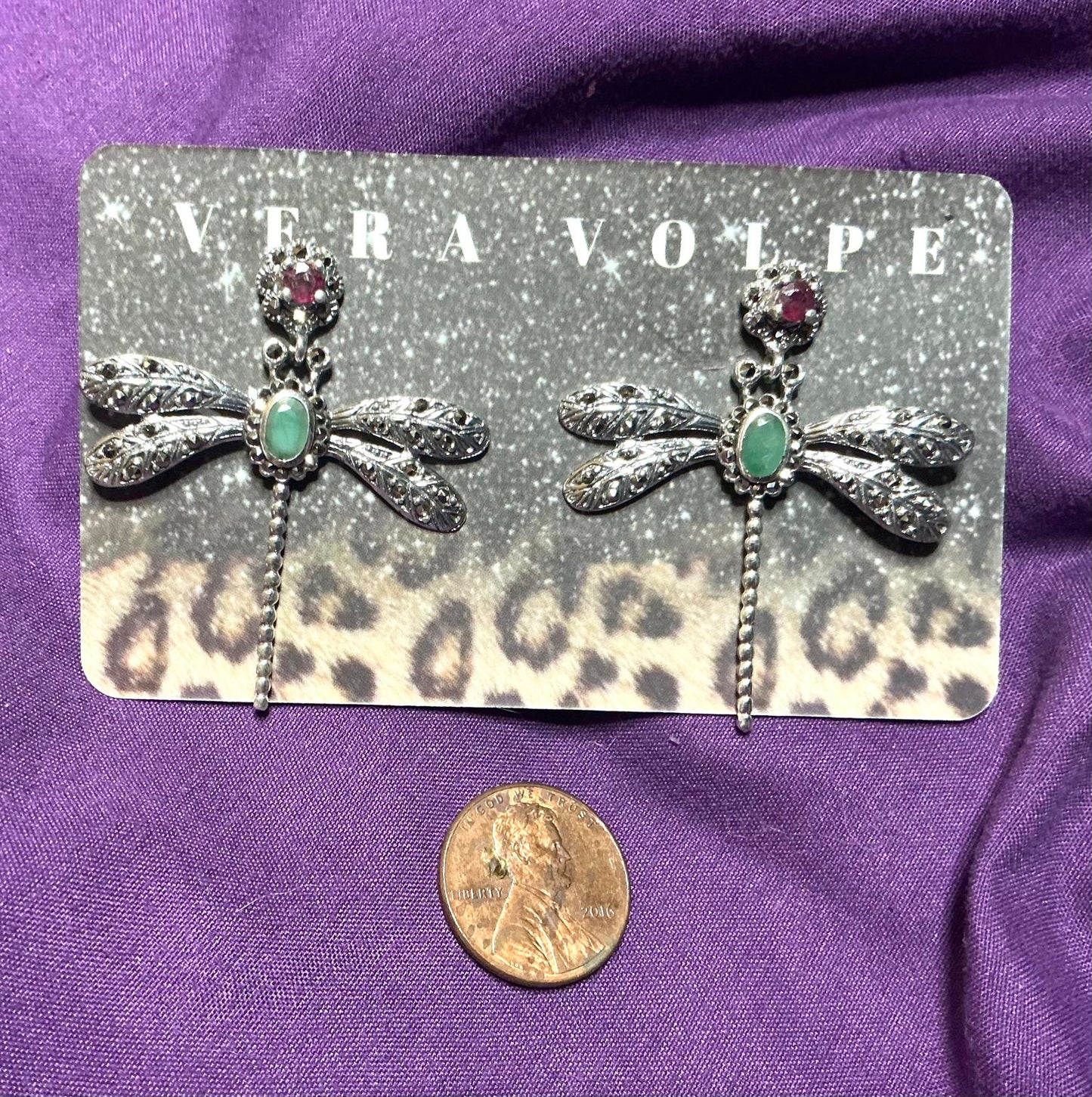 ^ Vera Dragonfly Earrings